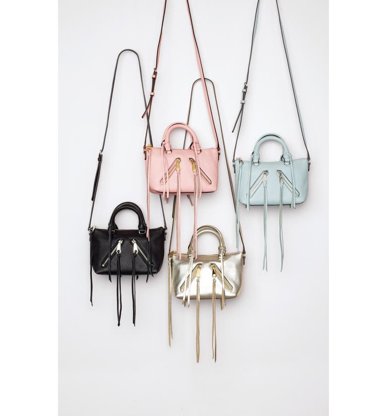 Micro Moto Leather Satchel