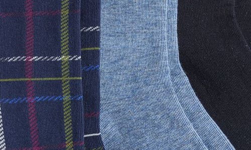 Shop Hue 'jeans' Socks In Blue Plaid Pack