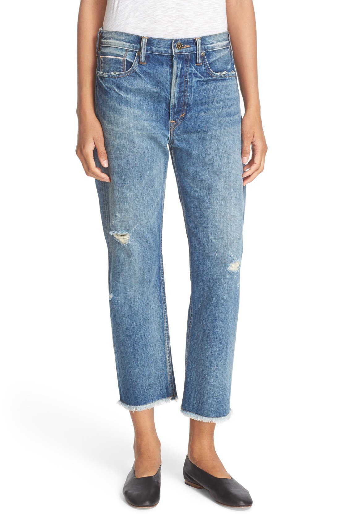 Vince Union Ripped Slouch Jeans (Craftsman) Nordstrom