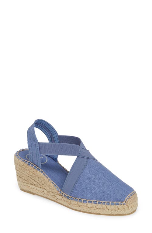 'Ter' Slingback Espadrille Sandal in Ultramarine Fabric