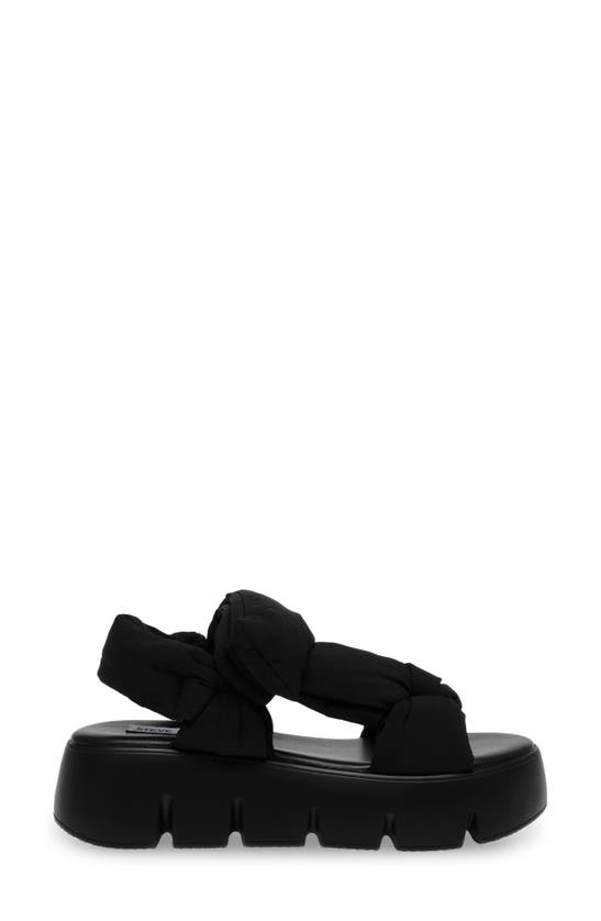 Shop Steve Madden Xandra Slingback Platform Sandal In Black