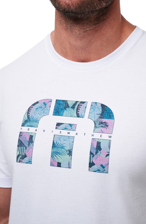 Shop Travismathew Summer Season Icon Graphic T-shirt In White