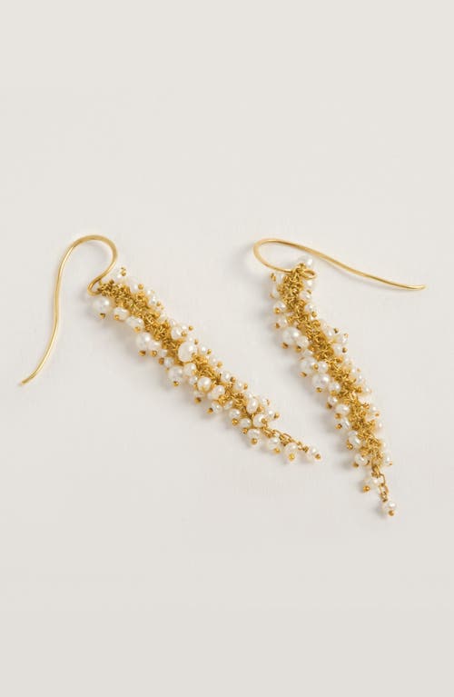 Freya Rose Delicate Pearl Drops In Gold