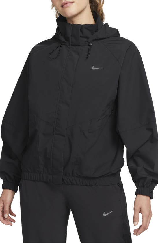 Nike Women's Storm-fit Swift Running Jacket In Black/ Black