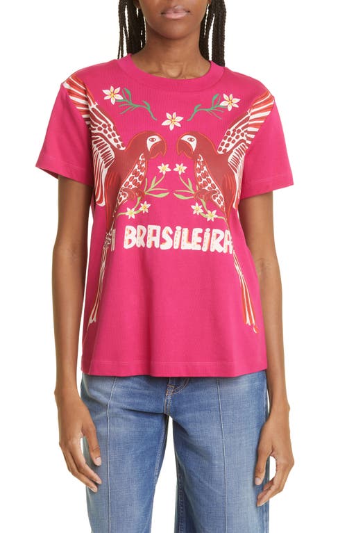 FARM Rio Pink Cotton Graphic T-Shirt