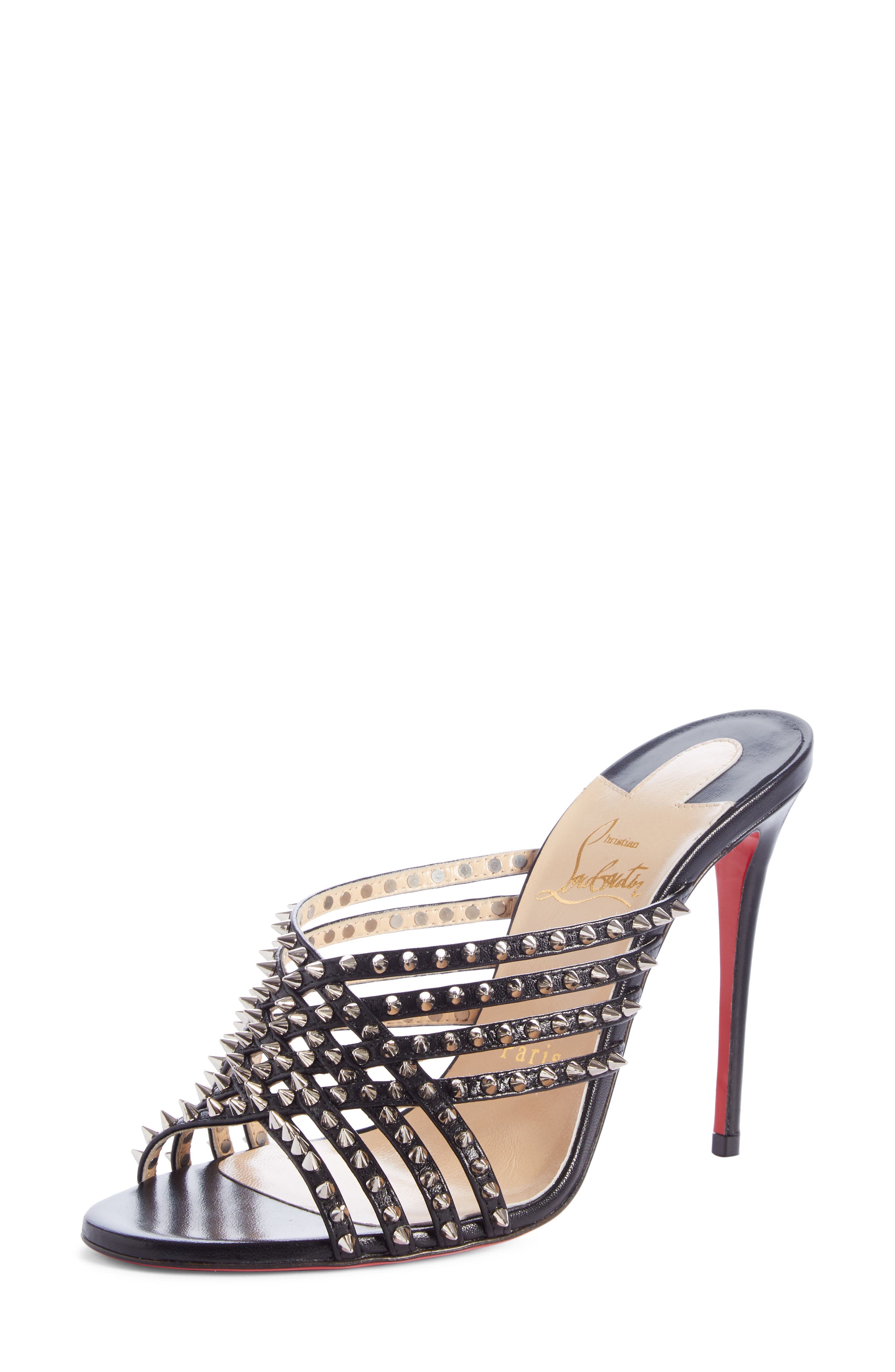 Christian Louboutin Marthaspike Cross Strap Sandal (Wome) Nordstrom