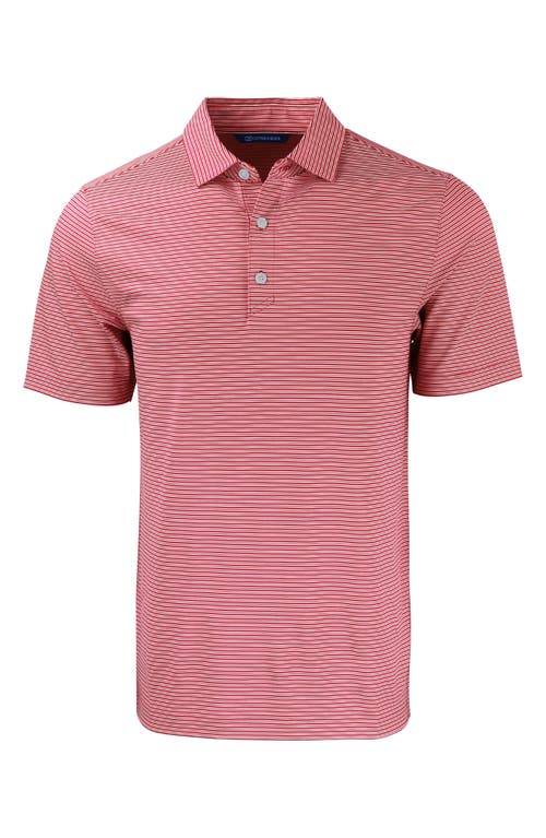 CUTTER & BUCK CUTTER & BUCK FORGE DOUBLE STRIPE RECYCLED BLEND POLO 
