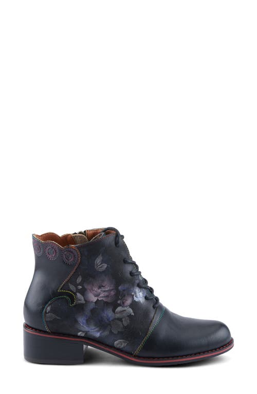 L'artiste By Spring Step Xenia Cap Toe Bootie In Black Multi