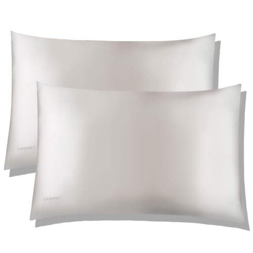 Drowsy Sleep Co . Queen Silk Pillowcase In Akoya Pearl