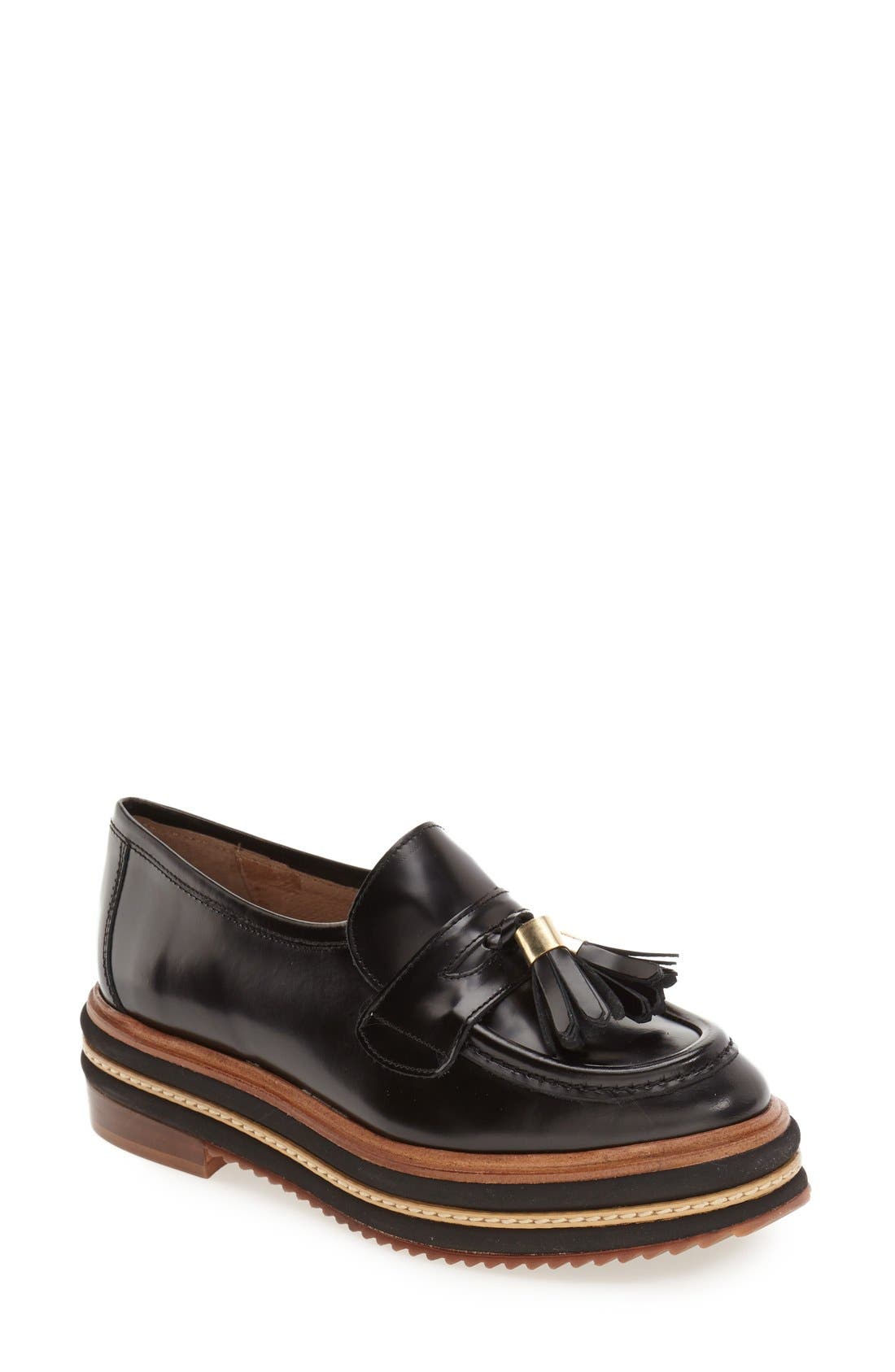 Shellys London 'Kerena' Tassel Platform Loafer (Women) Nordstrom
