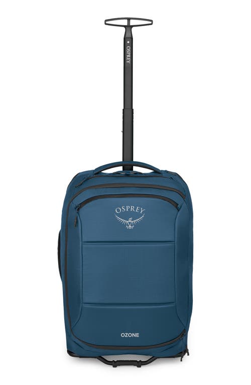 Ozone 2-Wheel 40-Liter Carry-On Suitcase in Coastal Blue