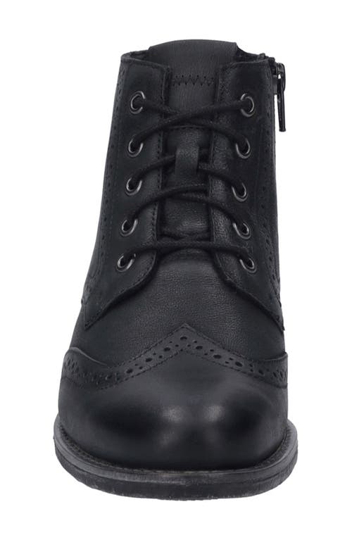 Shop Josef Seibel Sienna 75 Brogue Bootie In Black