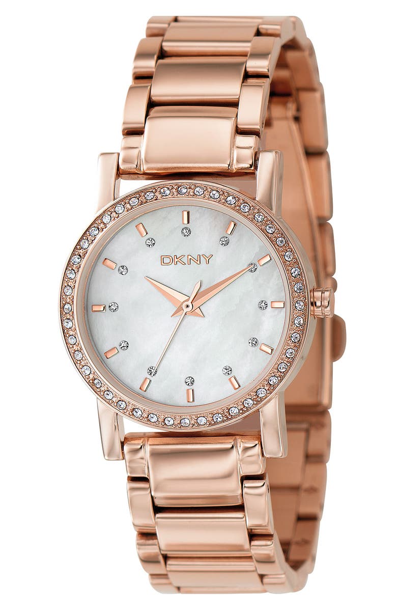 DKNY 'Glitz' Rose Gold Watch | Nordstrom