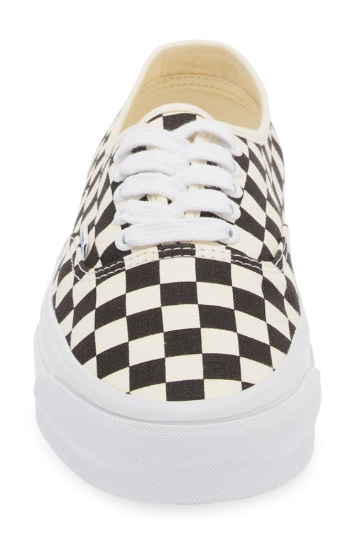 Vans Premium Authentic Reissue 44 Sneaker In Lx Checkerboard Black/white