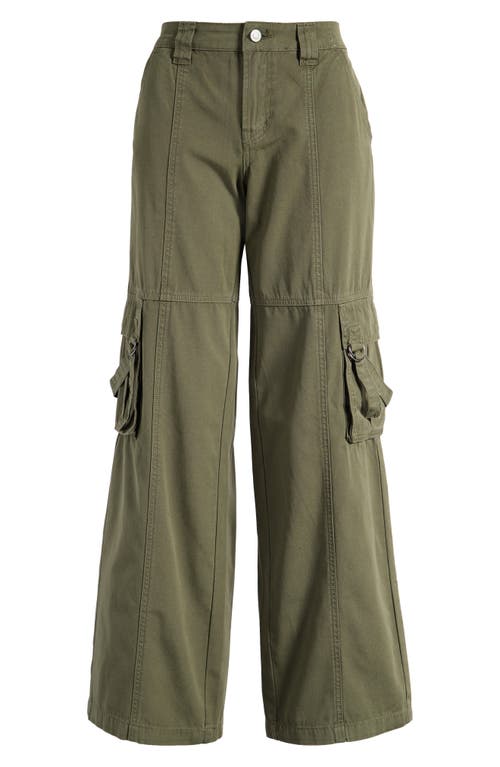 Shop Pacsun Parker Extreme Baggy Cotton Cargo Pants In Beetle