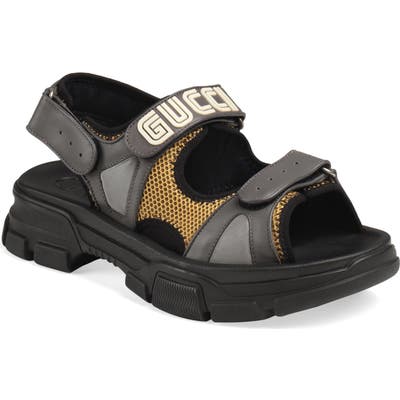 Gucci Agru Sport Sandal, Grey