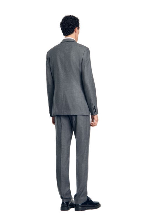 Shop Sandro Suit Jacket In Grey