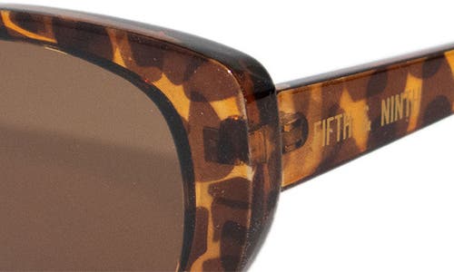 Shop Fifth & Ninth Dolly 68mm Oversize Polarized Oval Sunglasses In Torte/brown