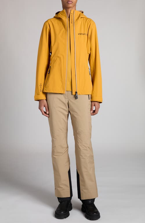 Shop Moncler Grenoble Fex Water Repellent Hooded Jacket In Mustard