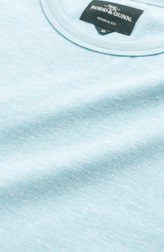 Shop Rodd & Gunn Fairfield Sports Fit Cotton & Linen T-shirt In Mint