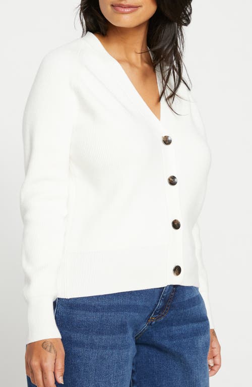 Universal Standard Rib Cardigan In Cream