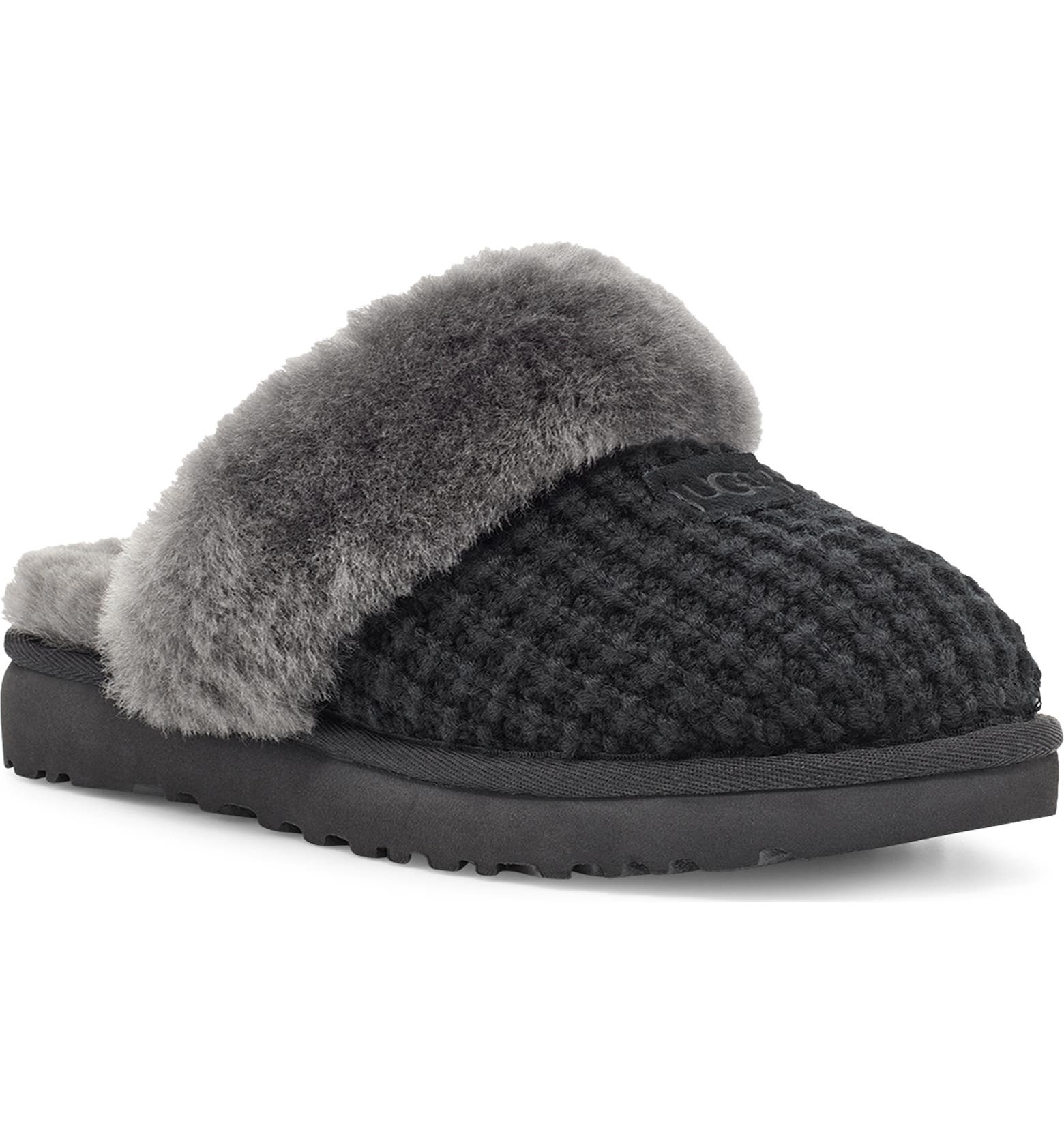 UGG® Cozy Knit Genuine Shearling Slipper (Women) Nordstrom