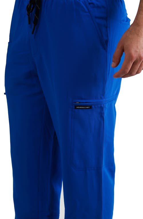 Members Only Hampton Open Bottom Scrub Pants In Royal Blue