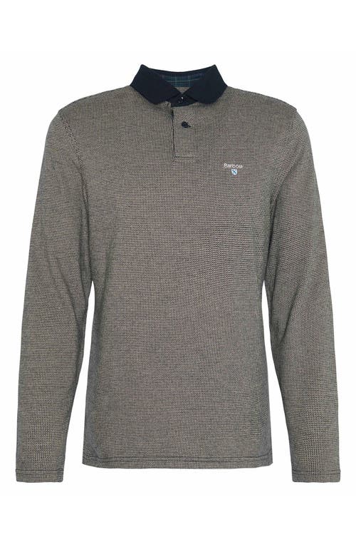 Shop Barbour Walkford Long Sleeve Polo In Black