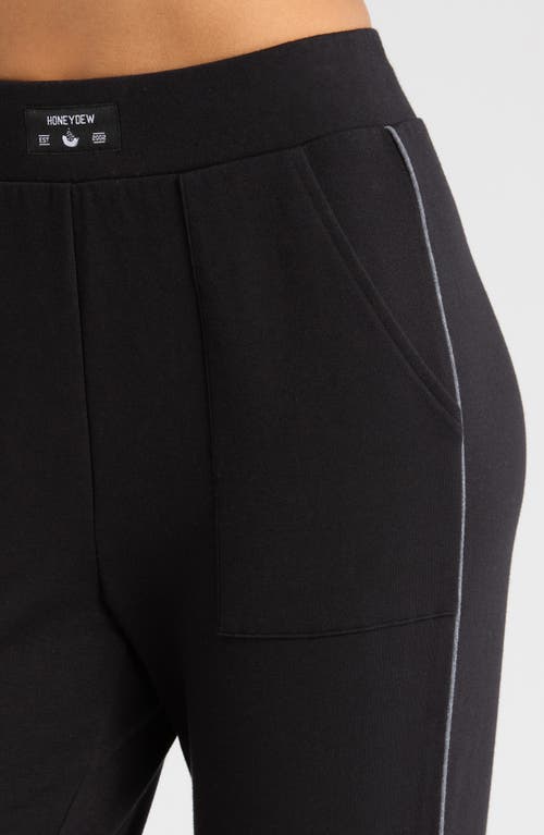 Honeydew Intimates Honeydew Short Sleeve T-shirt & Joggers Lounge Set In Black