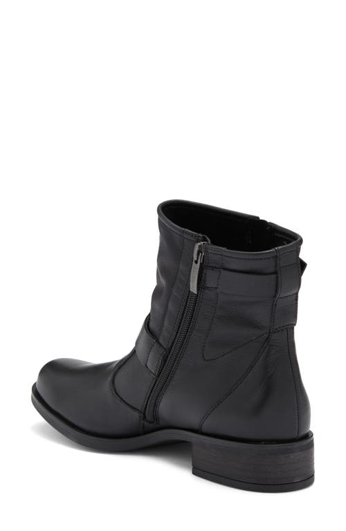 Paul Green Wyatt Bootie In Black Washed Leather