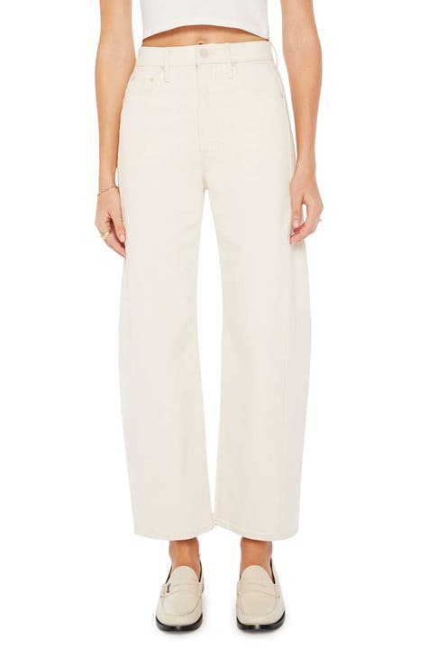 Ivory high waisted pleated year-round Wide leg Pants