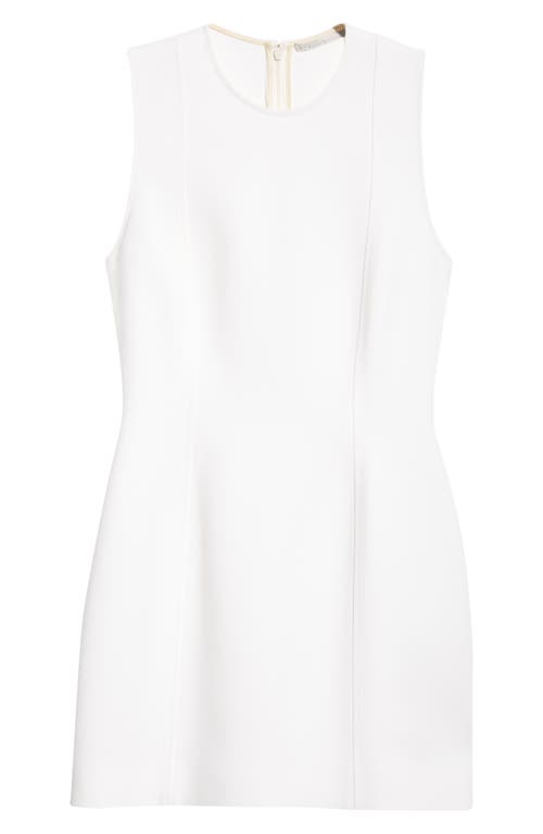 Shop Stella Mccartney Sleeveless Crepe Sheath Dress In 9200 - Cream