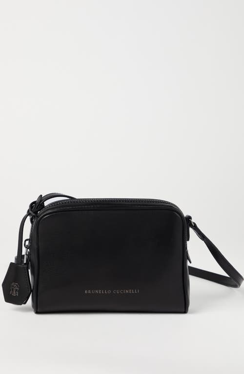 Shop Brunello Cucinelli Wet Effect Nappa Clutch In Black