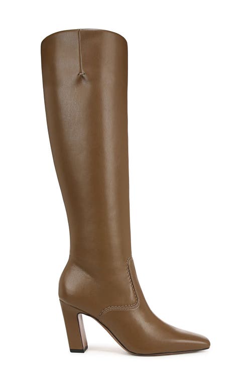Franco Sarto Bowman Snakeskin Embossed Knee High Boot In Brown