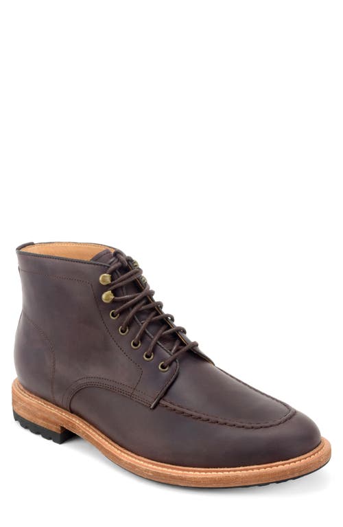 Trench Lace-Up Boot in Dark Brown