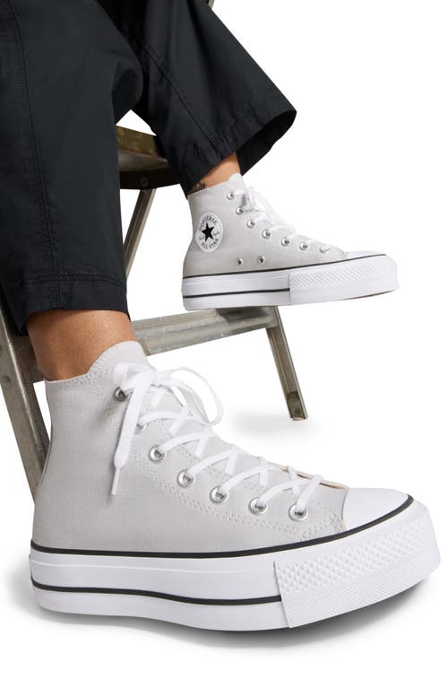 Shop Converse Chuck Taylor® All Star® Lift High Top Platform Sneaker In Barely Grey/white/black