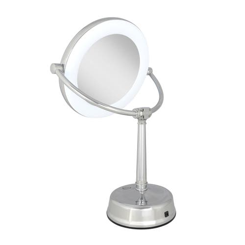 Zadro Lexington Lighted Makeup Mirror With 10x/1x Magnification In Chrome