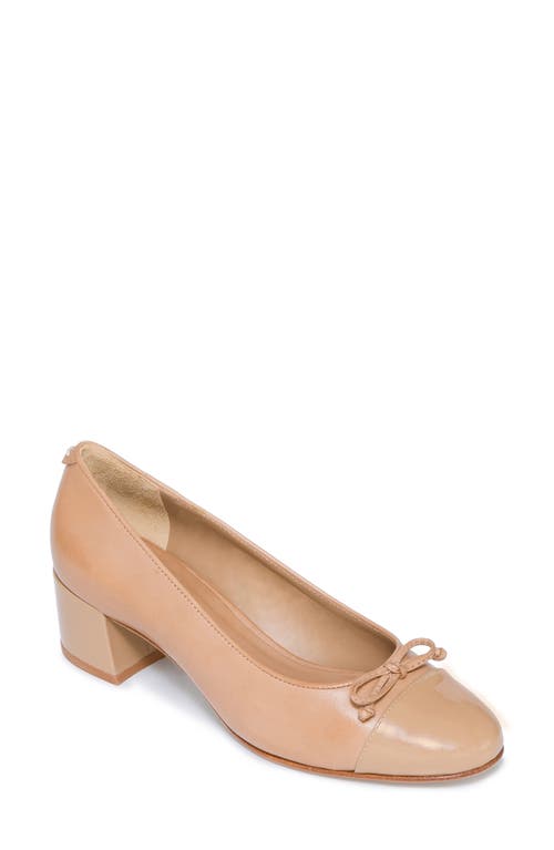 Shop Bernardo Footwear Marisol Cap Toe Pump In Sand/sand