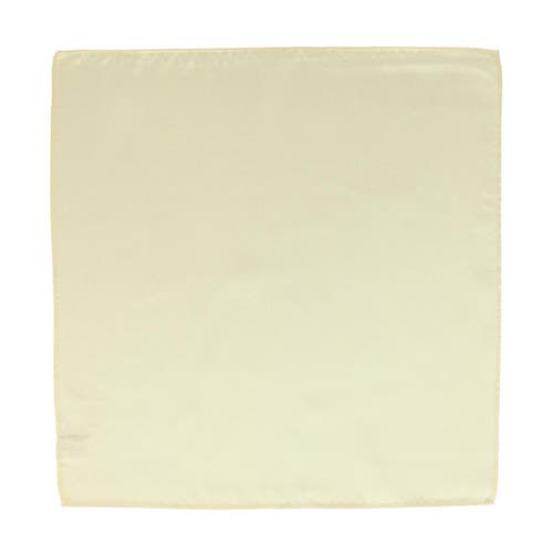 Trafalgar The Gatsby Solid 12 Inch Silk Pocket Square In Yellow