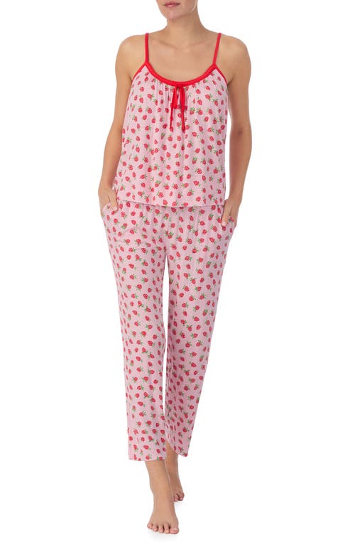 Kate Spade New York Print Pajamas In Pink Novelty