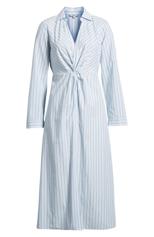 Rails Irie Stripe Long Sleeve Cotton Blend Midi Shirtdress In Hampton Stripe