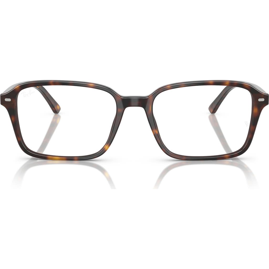 Ray Ban Ray-ban 56mm Square Optical Glasses In Havana