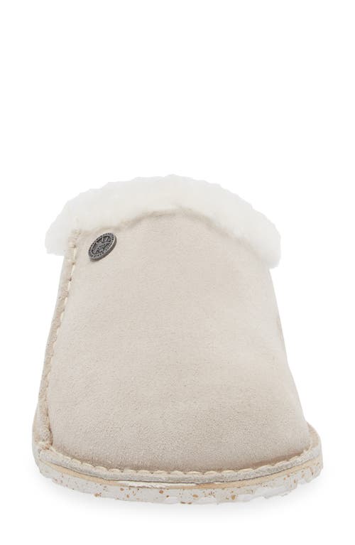 Shop Birkenstock Zermatt Genuine Shearling Lined Slipper In Antique White