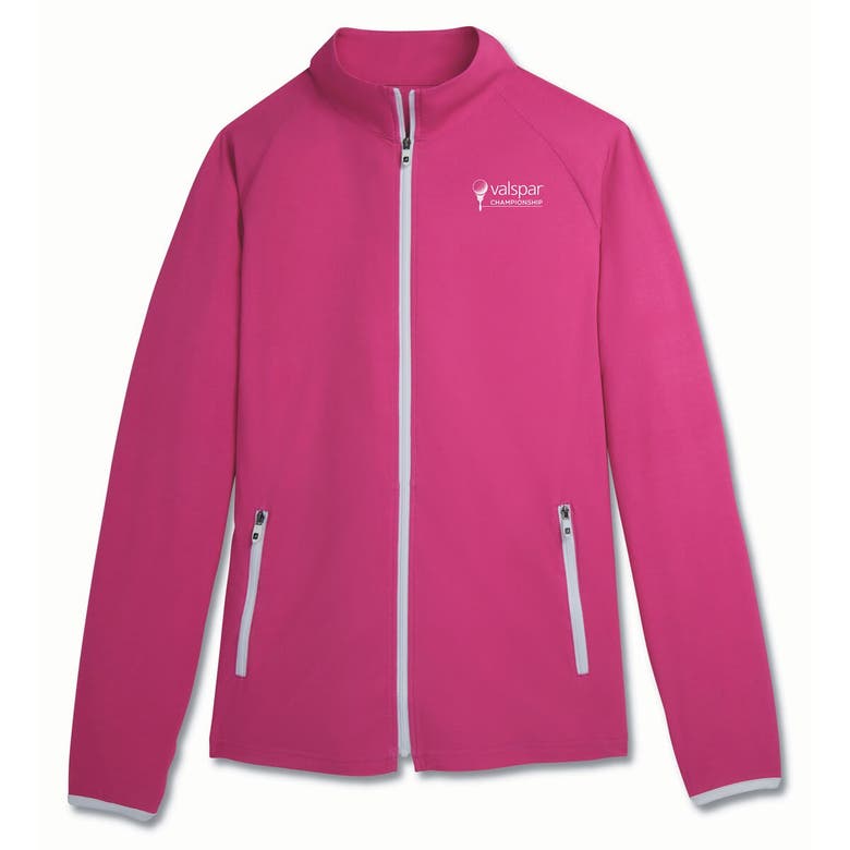 Shop Footjoy Pink Valspar Championship Woven Full-zip Jacket
