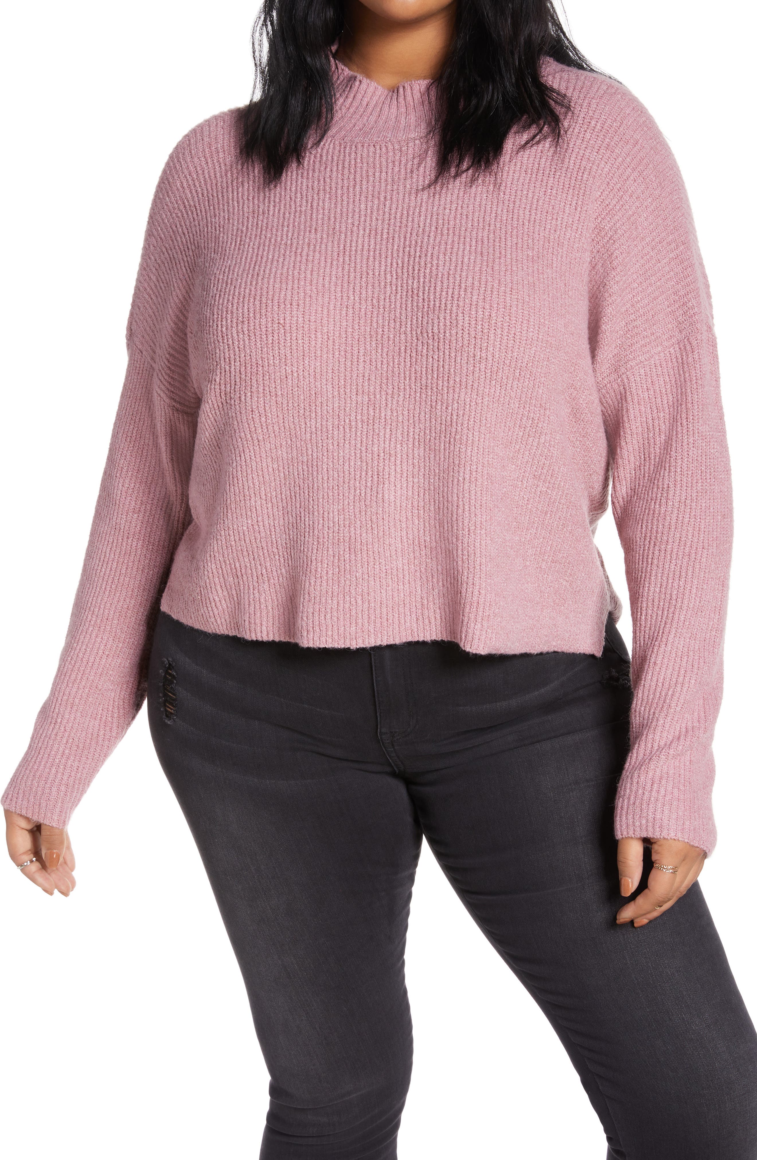 plus size hot pink sweater