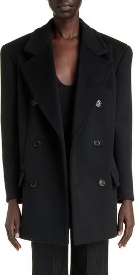 Saint Laurent Double Face Wool Coat