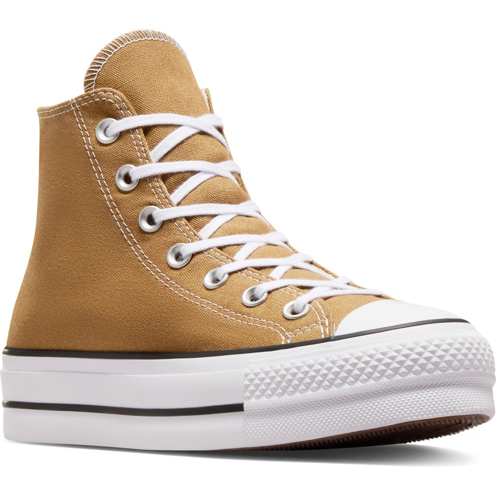 Converse Chuck Taylor® All Star® Lift High Top Platform Sneaker In Brown