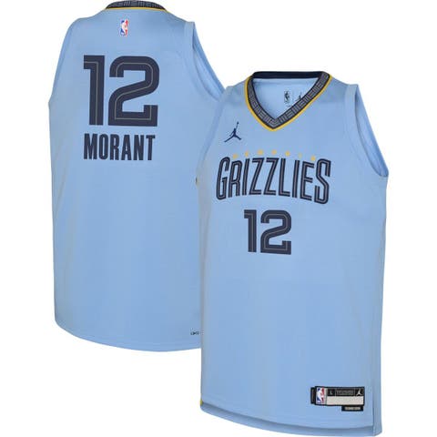 Ja Morant Memphis Grizzlies Jordan Brand 2022/23 Statement Edition Name &  Number T-Shirt - Light Blue