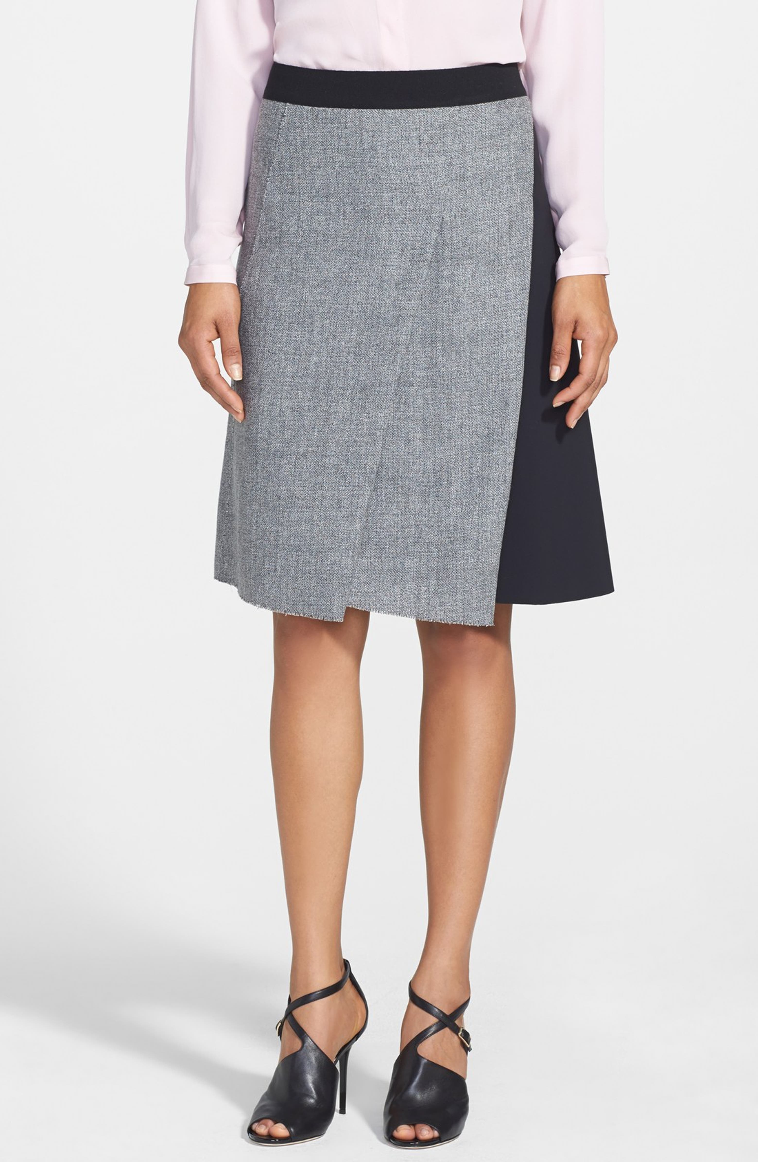 Elie Tahari 'Larissa' Colorblock Tweed Skirt | Nordstrom