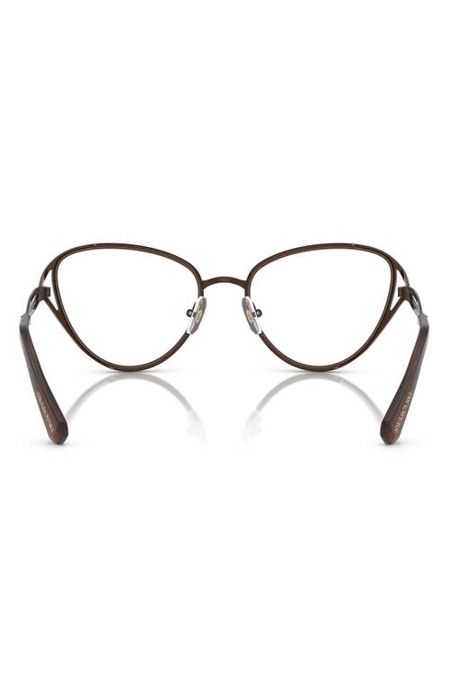 Swarovski 57mm Cat Eye Optical Glasses In Brown